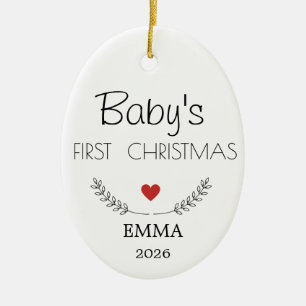 Ornement personnalisé pour le premier Noël de bébé