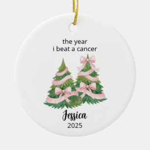 Ornement personnalisé pour survivante du cancer du