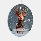 Ornement personnalisé Reindeer (Droite)