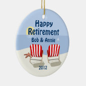 Ornement personnalisé retiré de chaise de plage (Droite)