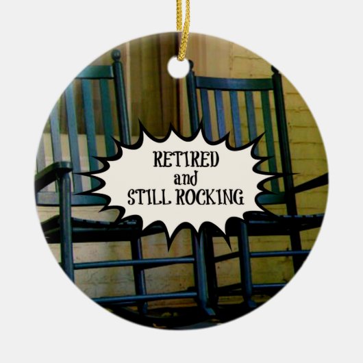 Ornement personnalisé Retraité et toujours en mouv (Devant)
