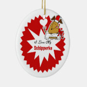 Ornement personnalisé Schipperke Keepsaké (Droite)