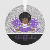 Ornement personnalisé violet et noir (dos)