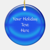 Ornement - Personnaliser la balle bleue (Dos)