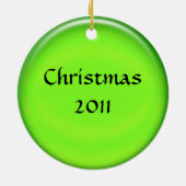 Ornement - Personnaliser la balle verte (Dos)