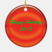 Ornement - Personnaliser le ballon rouge (Dos)