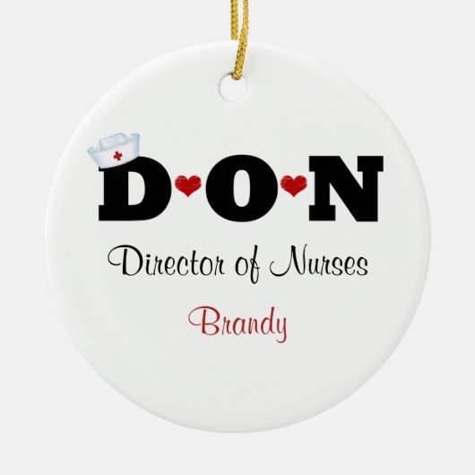 Ornement personnel DON Nurse (Devant)