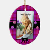 Ornement photo avec graphique de chat et texte HAM (Droite)