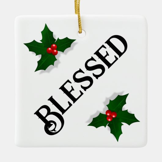 Ornement photo béni avec Mistletoe HAMbyWG (Devant)