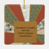 Ornement photo Carré de Noël (Dos)