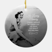 Ornement photo commémoratif (Dos)