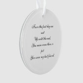 Ornement photo commémoratif pour animaux (devant)