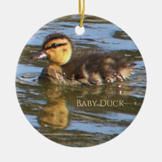 Ornement photo de bébé canard (Devant)