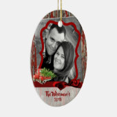 Ornement photo de Camion en bois de Noël personnal (Droite)