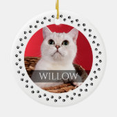 Ornement photo de chat - Gardien de l'animal de co (Dos)