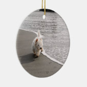 Ornement photo de chien Westie (Droite)