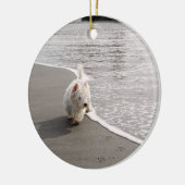 Ornement photo de chien Westie (Gauche)