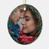 Ornement photo de Noël (Gauche)