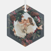 Ornement photo de Noël Holly Wreath (Recto)