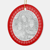 Ornement photo de Noël recto verso | Ajouter des i (Gauche)