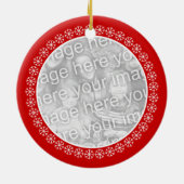 Ornement photo de Noël recto verso | Ajouter des i (Dos)