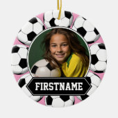 Ornement photo de soccer pour la jeunesse (Devant)