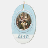 Ornement photo des dauphins de vacances (Gauche)