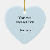 Ornement photo écossais en forme de coeur (Dos)