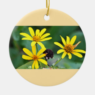 Ornement photo Fleurs Jaunes
