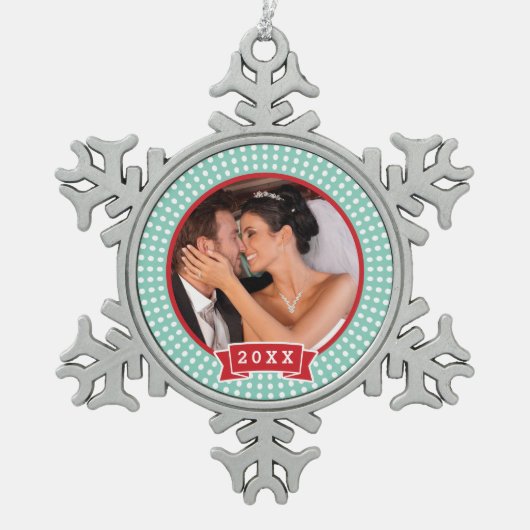 Ornement photo Mariage personnalisé (Devant)