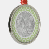 Ornement photo Motif marocain vert (Droite)