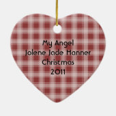 Ornement photo père Noël Sleigh Keepsaké (Dos)