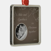 Ornement photo personnalisé Automne Floral automne (Droite)