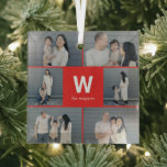 Ornement photo personnalisé couleur modifiable de<br><div class="desc">Les cadeaux photo font les meilleurs cadeaux ! Facile à personnaliser avec votre texte et/ou photo(s) pour un look personnalisé. Conçu par Berry Berry Sweet,  papeterie moderne et cadeaux personnalisés. Visitez notre site Web à l'adresse www.berryberrysweet.com pour voir toutes nos gammes de produits.</div>