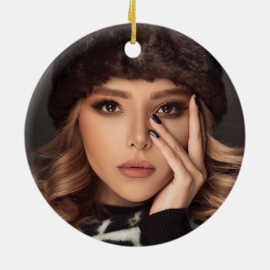 Ornement photo personnalisé Mardi Gras (Dos)