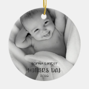 Ornement photo personnalisé pour bébé 1er jour de