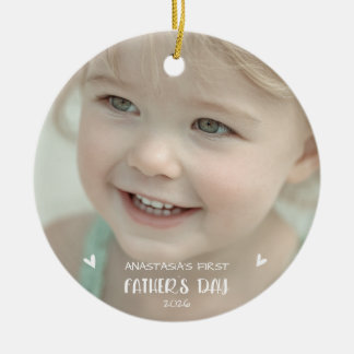 Ornement photo personnalisé pour bébé 1er jour de
