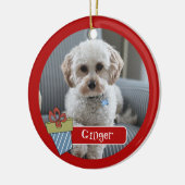 Ornement photo pour animaux de compagnie de vacanc (Gauche)