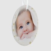 Ornement photo pour bébé nouveau-né (devant)