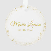 Ornement photo pour bébé nouveau-né (dos)