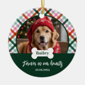 Ornement photo pour mémorial de chien (Devant)