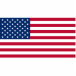 Ornement Photo Sculpture Drapeau des États-Unis<br><div class="desc">Je les ai commandés,  l'ai imaginé brillant et épais avec un petit onglet blanc et un trou dedans pour les choses qui pendent.Choisissez dans un ornement,  aimant,  épingle,  sculpture photo et anneau clé.</div>