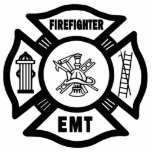 Ornement Photo Sculpture Le feu EMT<br><div class="desc">Les cadeaux et l'habillement du sapeur-pompier EMT pour des sapeurs-pompiers comporte le logo de thème de département du feu pour des pompiers et des sapeurs-pompiers féminins sur les T-shirts,  l'habillement,  les tasses de cadeau,  les mousepads et les cravates de sapeur-pompier pour les hommes.</div>