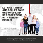 Ornement Photo Sculpture Mingle de mémoire 3D Mobile - pièce maîtresse<br><div class="desc">Entrez dans l'extraordinaire avec notre Photo Cut-Out 3D Mobile Ornament - une expérience époustouflante pour vos souvenirs les plus chers! Il ne s'agit pas seulement d'un ornement, c'est un chef-d'oeuvre qui mêle en toute transparence la photographie découpée à la grâce d'un affichage mobile. Conçu pour l'émerveillement, chaque ornement donne vie...</div>