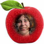 Ornement Photo Sculpture Photo personnalisée Apple Face Ornement<br><div class="desc">Ajoutez votre propre photo dans cette pomme rouge enjouée. Un cadeau parfait pour les enseignants ou seulement pour ceux qui aiment les pommes.</div>