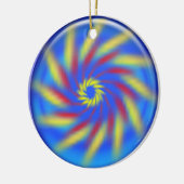 Ornement - Pinwheel à l'intérieur de la boule bleu (Gauche)