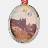 Ornement pittoresque de roches de Moab Utah trois (Gauche)