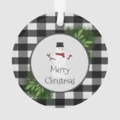 Ornement Plaid Snowman Buffalo (dos)