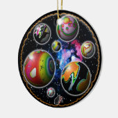 Ornement Planétoïdes (Gauche)