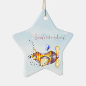 Ornement plat des ?ères vacances du bébé (Droite)